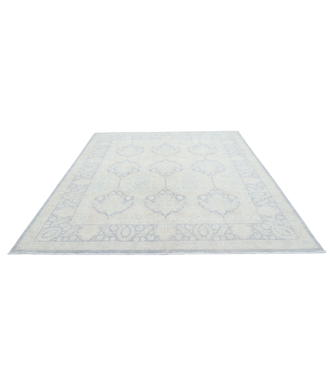 Serenity 8'3'' X 9'9'' Hand-Knotted Wool Rug 8'3'' x 9'9'' (248 X 293) / Grey / Ivory