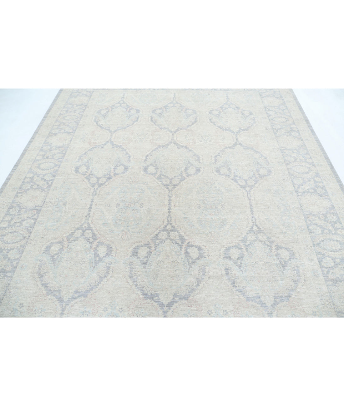 Serenity 8'3'' X 9'9'' Hand-Knotted Wool Rug 8'3'' x 9'9'' (248 X 293) / Grey / Ivory