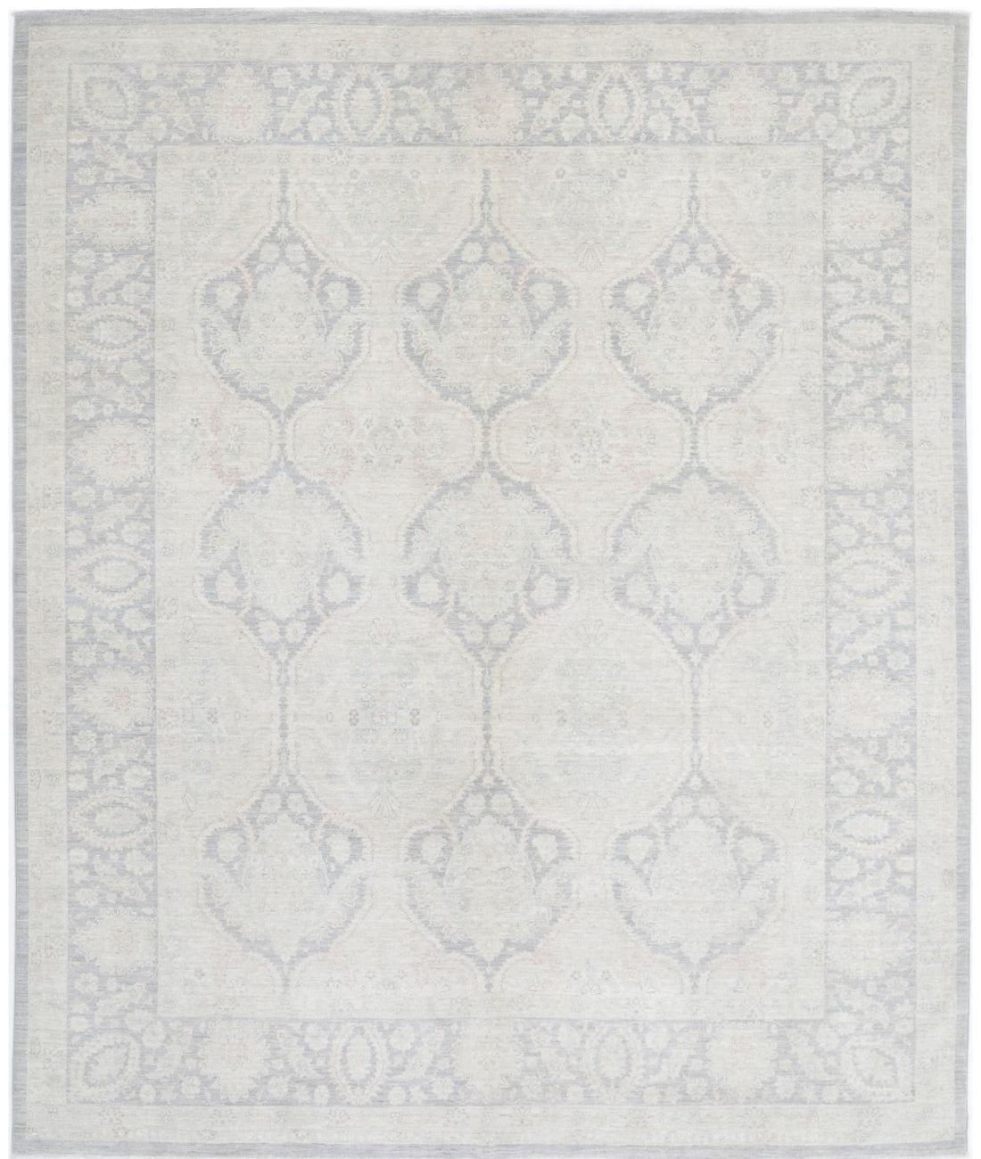 Serenity 8'3'' X 9'9'' Hand-Knotted Wool Rug 8'3'' x 9'9'' (248 X 293) / Grey / Ivory