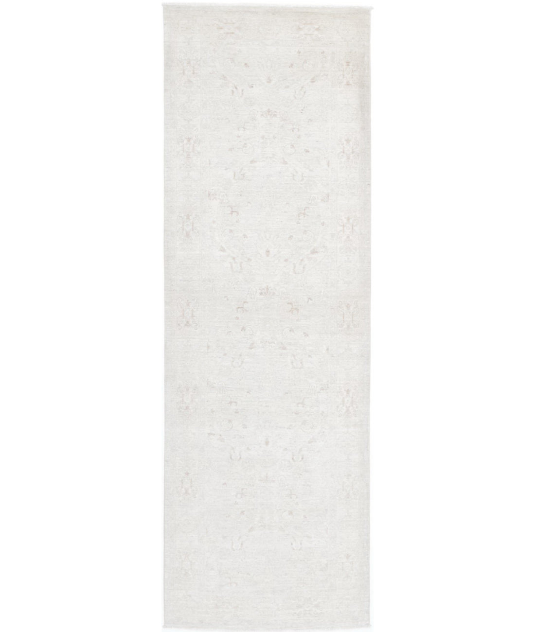 Serenity 3'1'' X 10'1'' Hand-Knotted Wool Rug 3'1'' x 10'1'' (93 X 303) / Ivory / Taupe