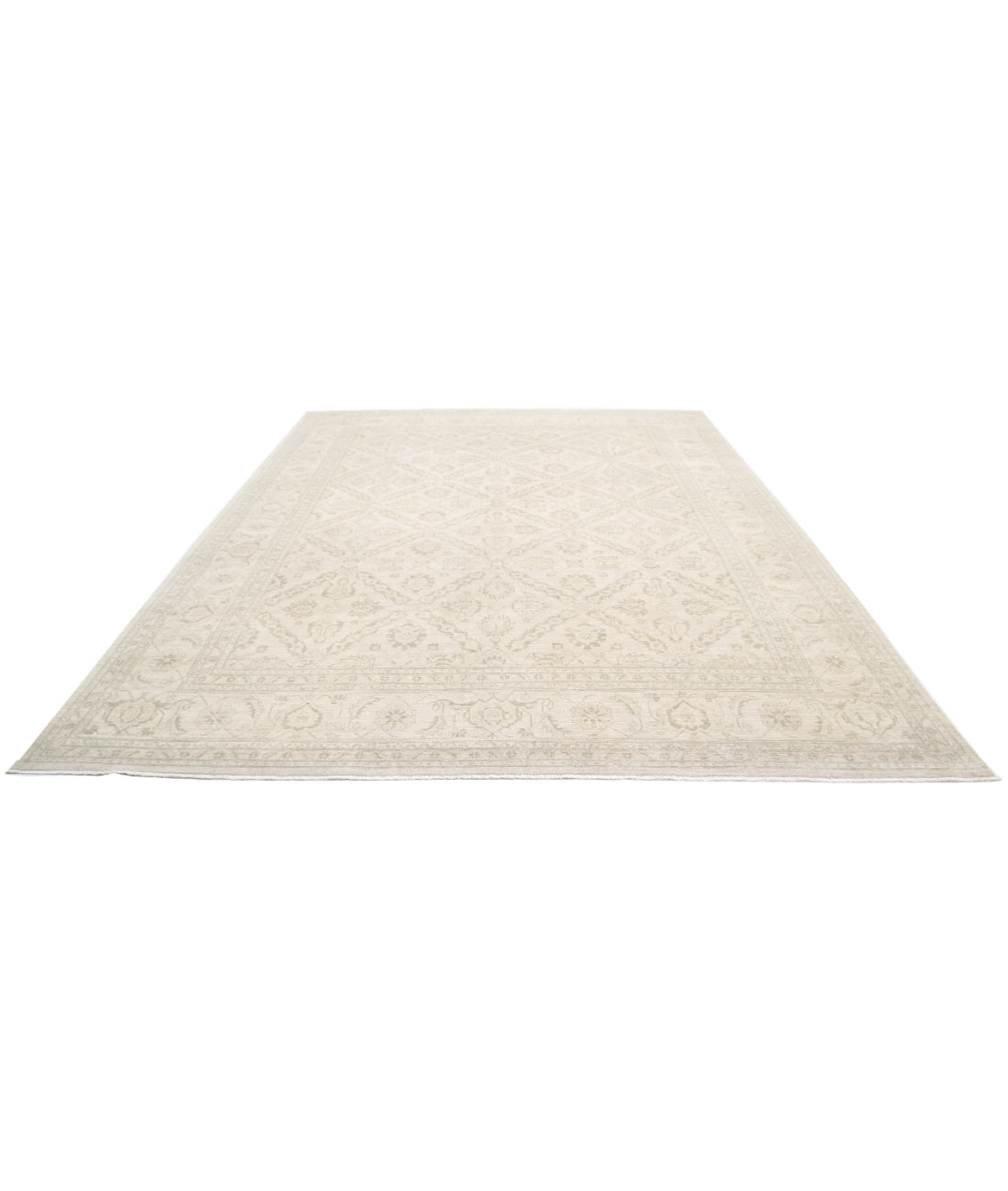 Serenity 9'9'' X 12'10'' Hand-Knotted Wool Rug 9'9'' x 12'10'' (293 X 385) / Ivory / Grey