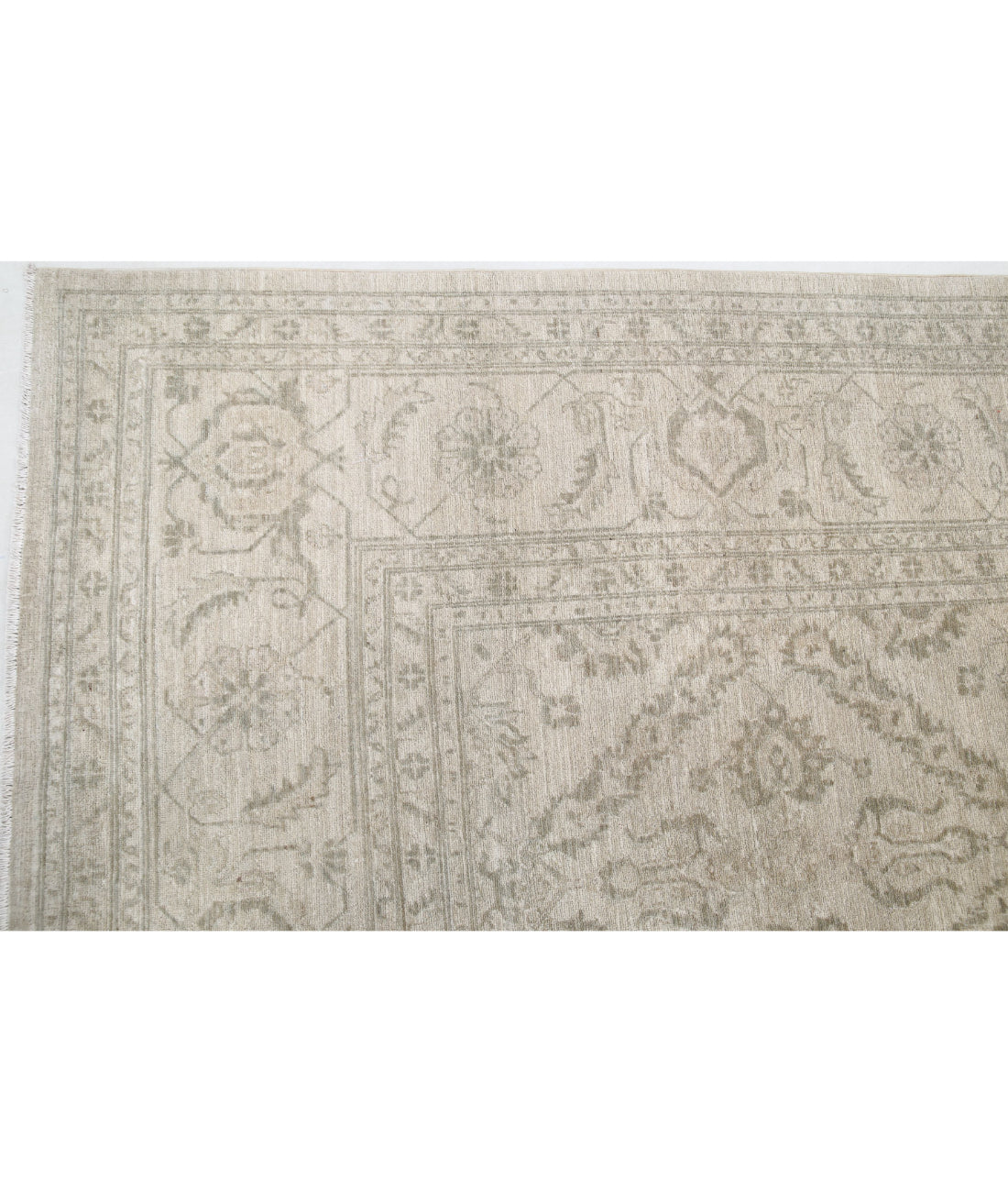 Serenity 9'9'' X 12'10'' Hand-Knotted Wool Rug 9'9'' x 12'10'' (293 X 385) / Ivory / Grey