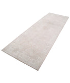 Serenity 3'7'' X 10'1'' Hand-Knotted Wool Rug 3'7'' x 10'1'' (108 X 303) / Ivory / Pink