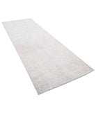 Serenity 3'10'' X 10'6'' Hand-Knotted Wool Rug 3'10'' x 10'6'' (115 X 315) / Grey / Ivory