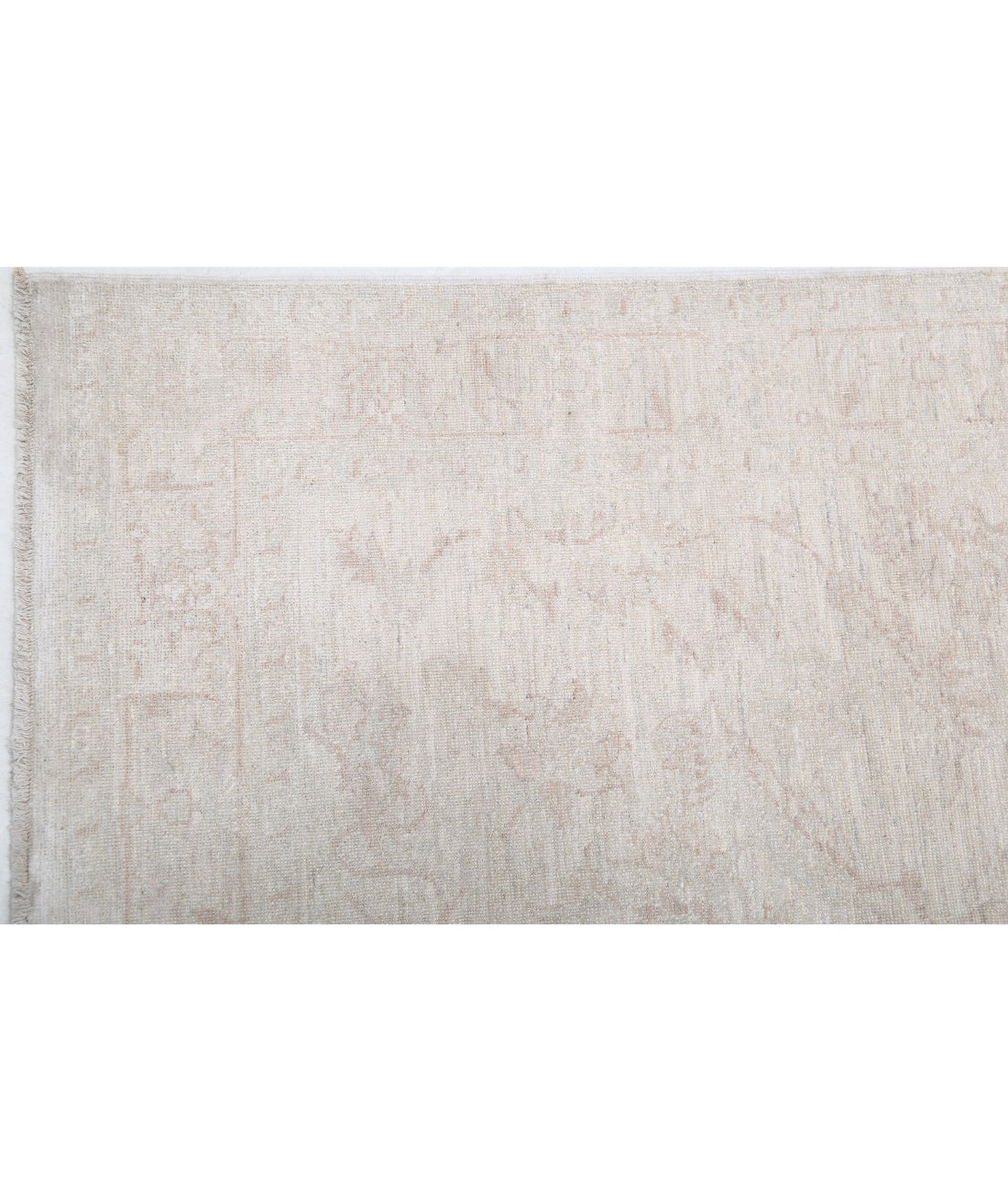 Serenity 3'10'' X 12'6'' Hand-Knotted Wool Rug 3'10'' x 12'6'' (115 X 375) / Ivory / Taupe