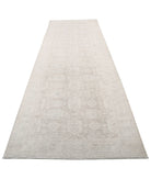 Serenity 4'1'' X 12'4'' Hand-Knotted Wool Rug 4'1'' x 12'4'' (123 X 370) / Grey / Ivory