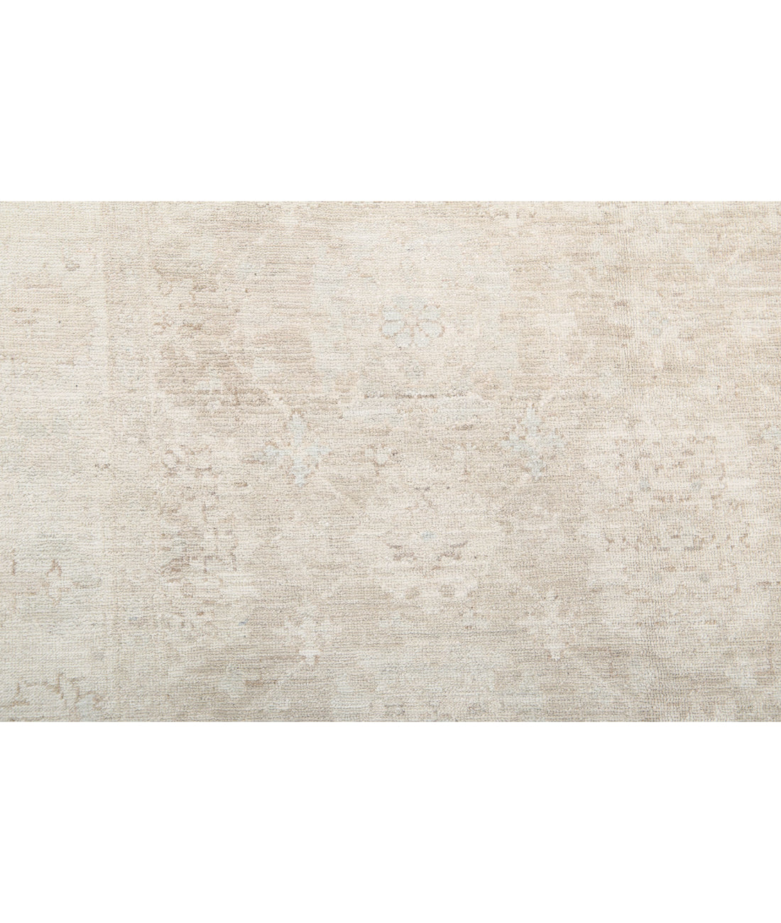 Serenity 4'1'' X 12'4'' Hand-Knotted Wool Rug 4'1'' x 12'4'' (123 X 370) / Grey / Ivory