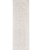 Serenity 4'1'' X 12'4'' Hand-Knotted Wool Rug 4'1'' x 12'4'' (123 X 370) / Grey / Ivory