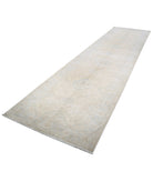 Serenity 4'1'' X 15'0'' Hand-Knotted Wool Rug 4'1'' x 15'0'' (123 X 450) / Ivory / Blue