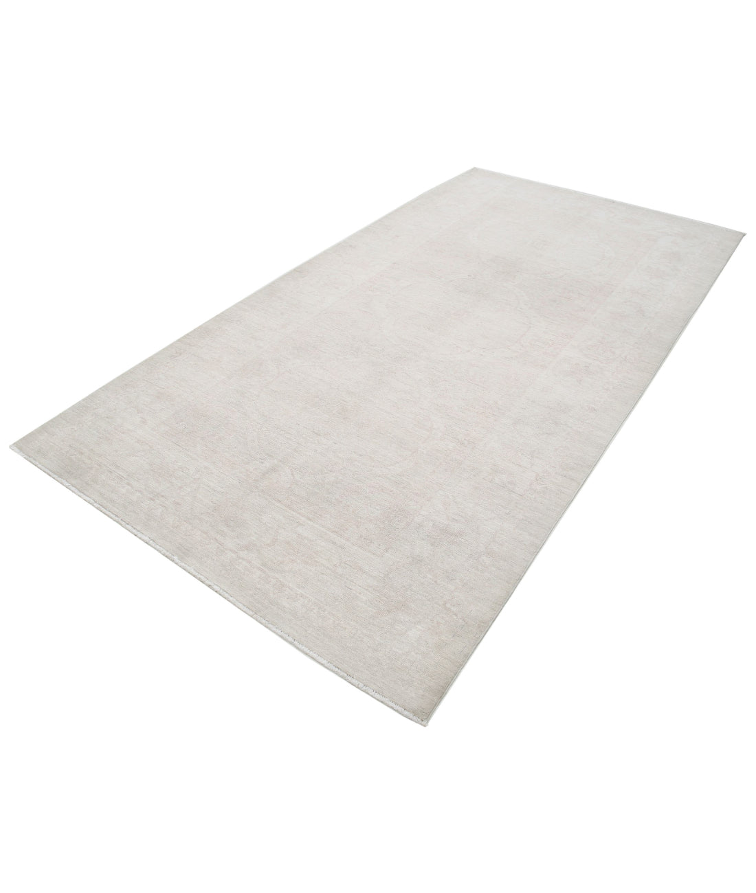 Serenity 5'3'' X 9'9'' Hand-Knotted Wool Rug 5'3'' x 9'9'' (158 X 293) / Taupe / Ivory