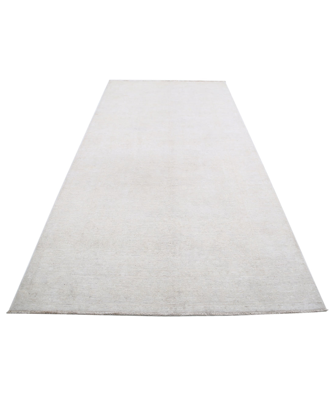 Serenity 4'9'' X 10'9'' Hand-Knotted Wool Rug 4'9'' x 10'9'' (143 X 323) / Grey / Ivory