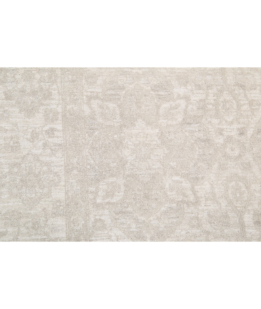 Serenity 4'9'' X 14'2'' Hand-Knotted Wool Rug 4'9'' x 14'2'' (143 X 425) / Ivory / Grey