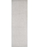 Serenity 4'9'' X 14'2'' Hand-Knotted Wool Rug 4'9'' x 14'2'' (143 X 425) / Ivory / Grey