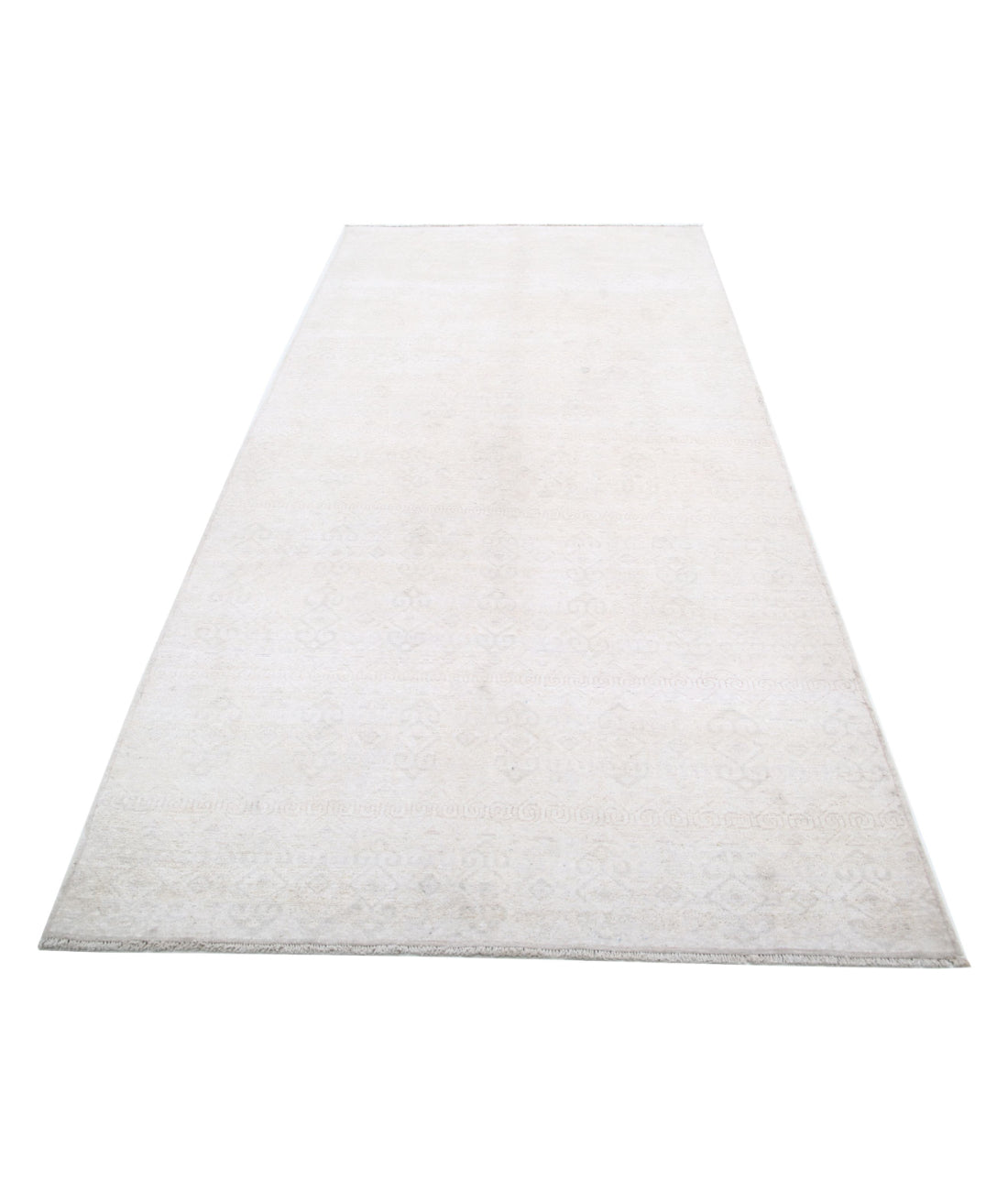 Serenity 4'6'' X 9'6'' Hand-Knotted Wool Rug 4'6'' x 9'6'' (135 X 285) / Ivory / Taupe