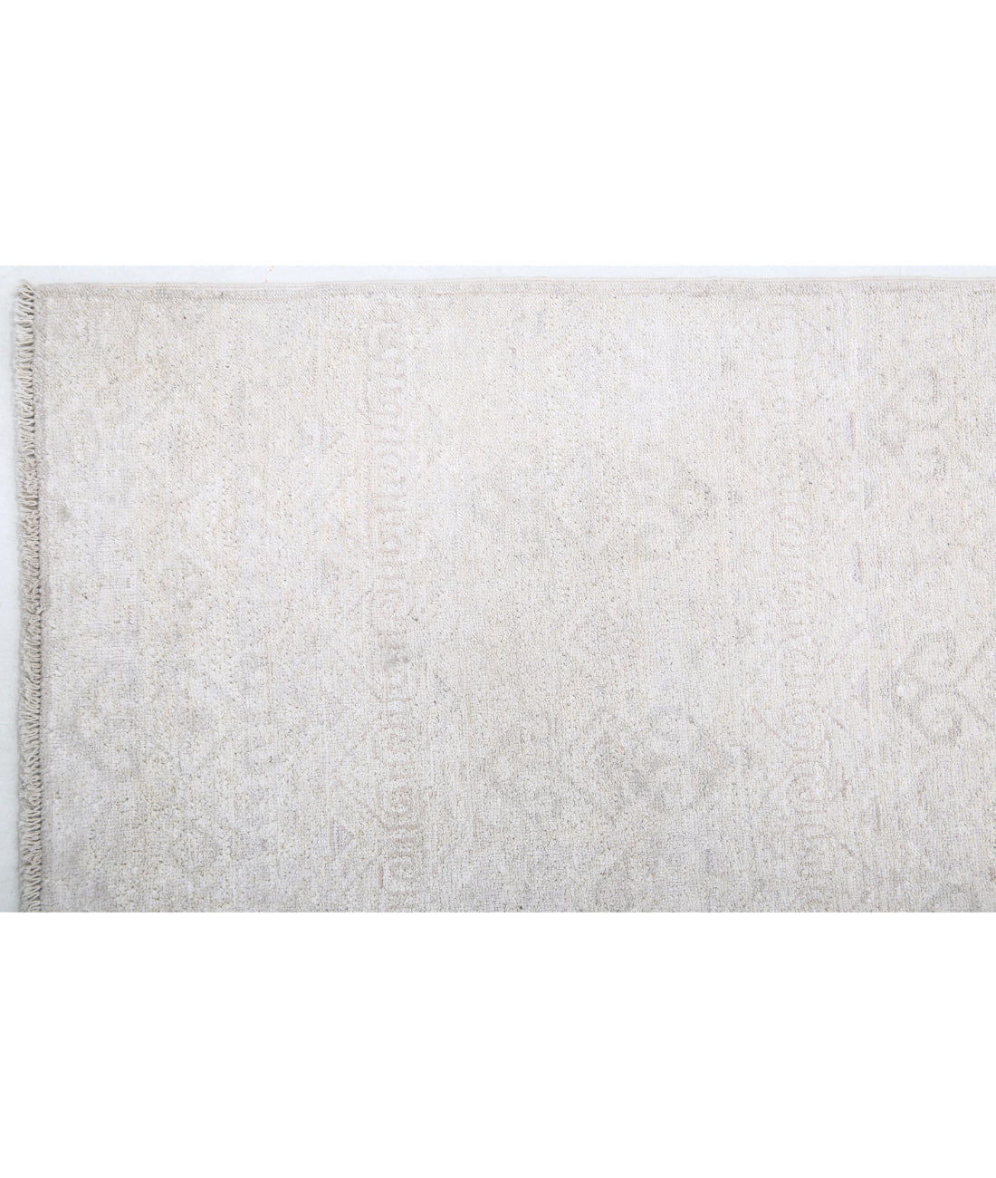 Serenity 4'6'' X 9'6'' Hand-Knotted Wool Rug 4'6'' x 9'6'' (135 X 285) / Ivory / Taupe