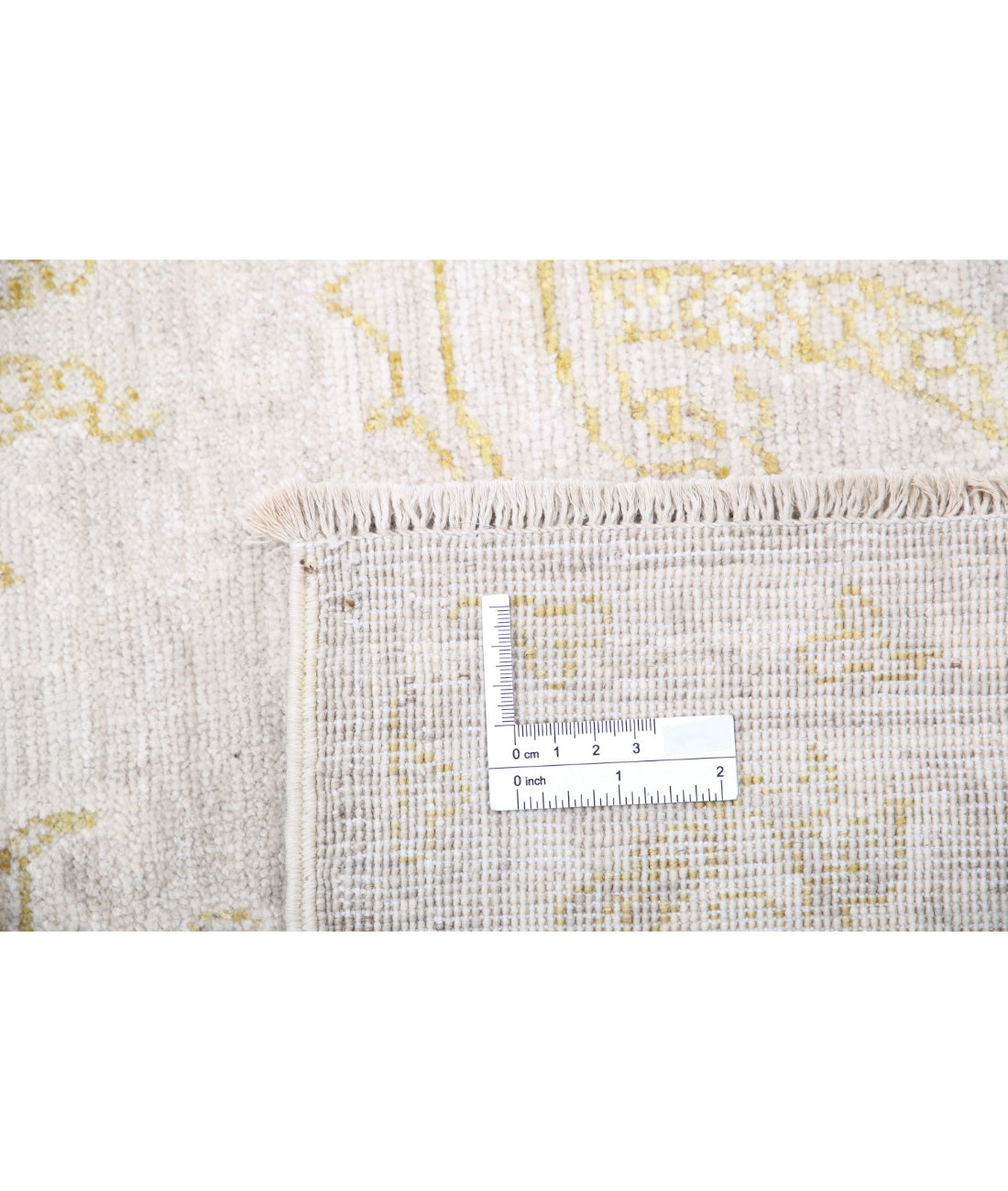 Serenity 6'3'' X 10'9'' Hand-Knotted Wool Rug 6'3'' x 10'9'' (188 X 323) / Grey / Ivory