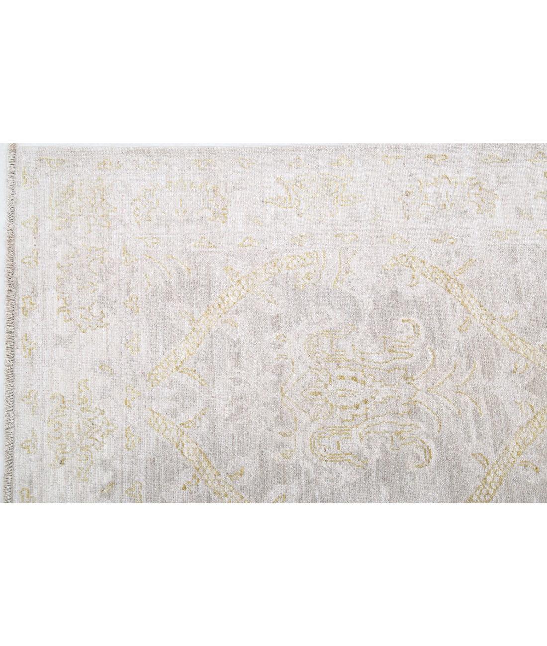 Serenity 6'3'' X 10'9'' Hand-Knotted Wool Rug 6'3'' x 10'9'' (188 X 323) / Grey / Ivory