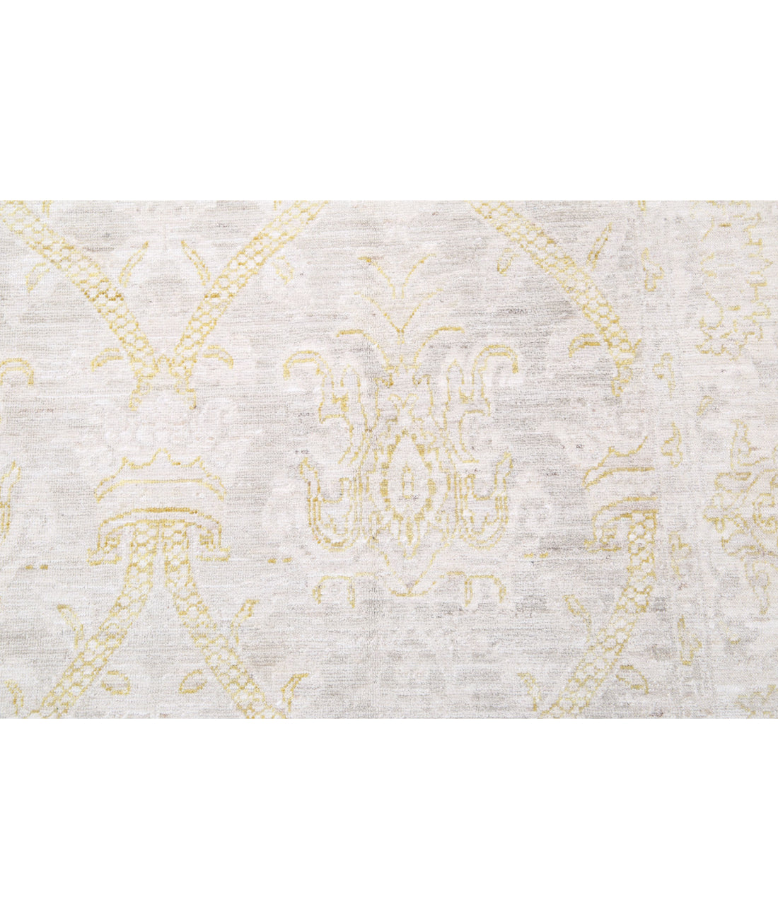 Serenity 6'3'' X 10'9'' Hand-Knotted Wool Rug 6'3'' x 10'9'' (188 X 323) / Grey / Ivory