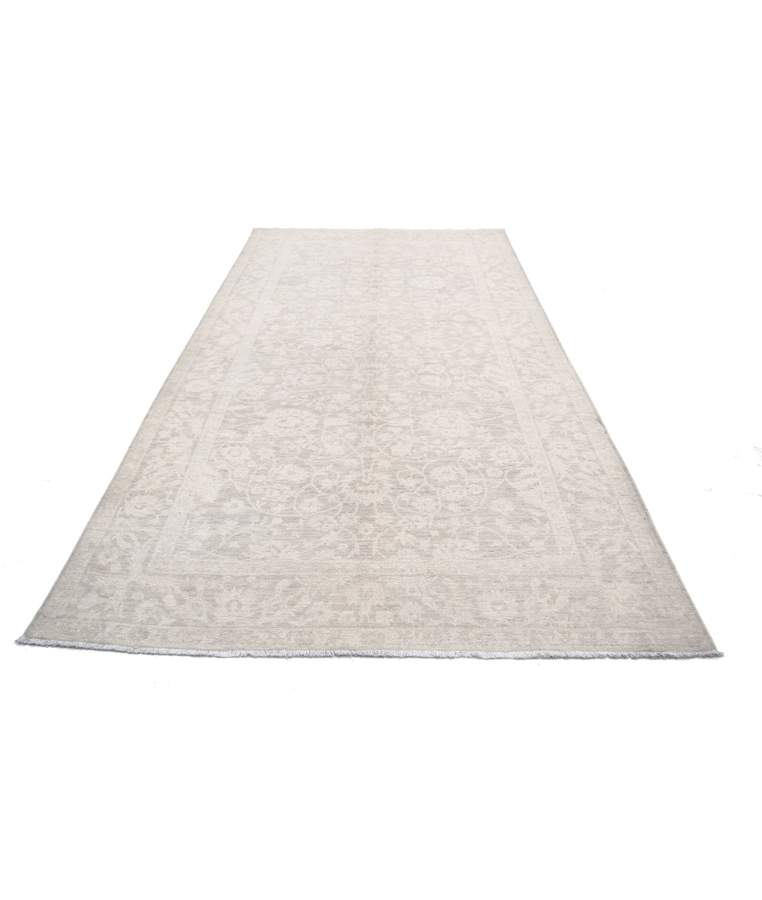 Serenity 6'0'' X 11'5'' Hand-Knotted Wool Rug 6'0'' x 11'5'' (180 X 343) / Taupe / Ivory