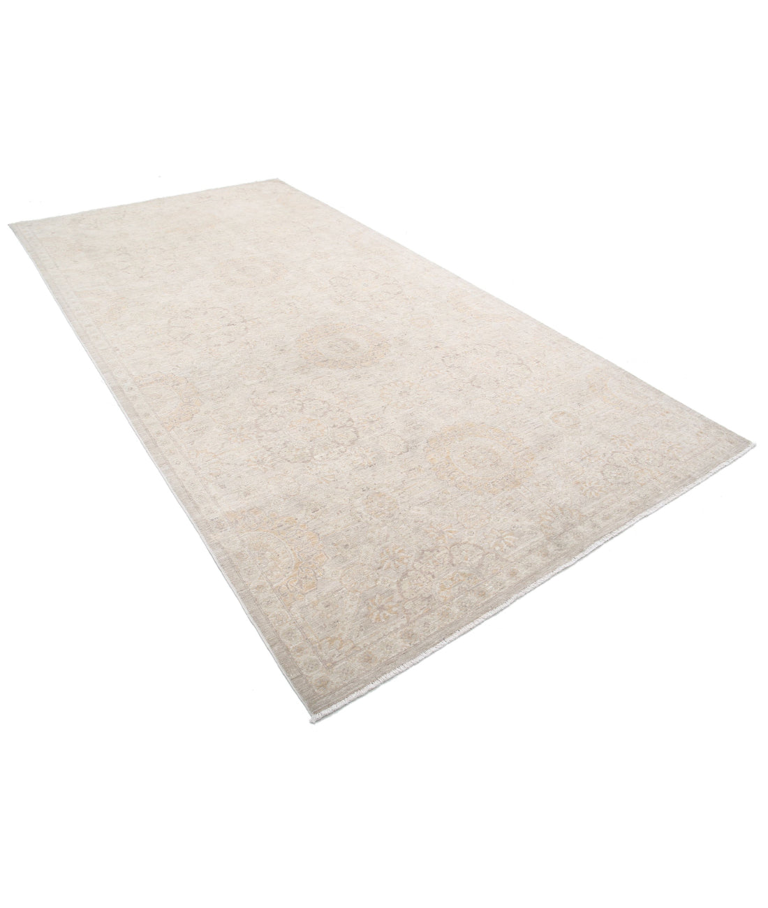 Serenity 6'0'' X 11'6'' Hand-Knotted Wool Rug 6'0'' x 11'6'' (180 X 345) / Ivory / Grey