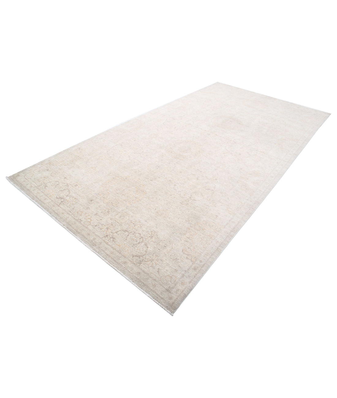 Serenity 6'0'' X 11'6'' Hand-Knotted Wool Rug 6'0'' x 11'6'' (180 X 345) / Ivory / Grey