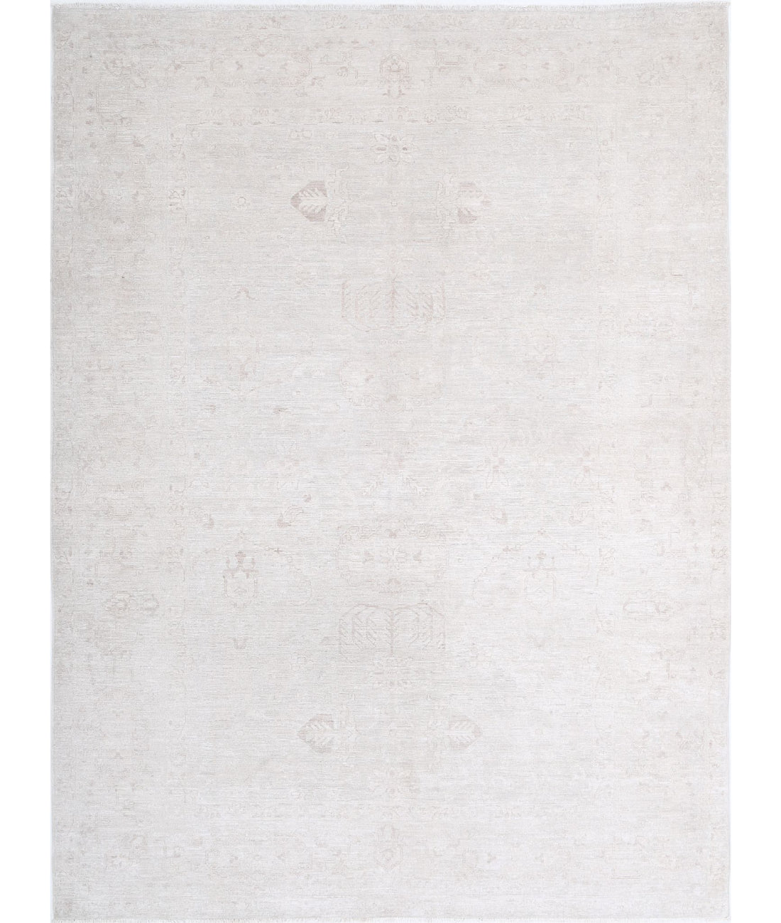 Serenity 6'1'' X 8'3'' Hand-Knotted Wool Rug 6'1'' x 8'3'' (183 X 248) / Grey / Ivory