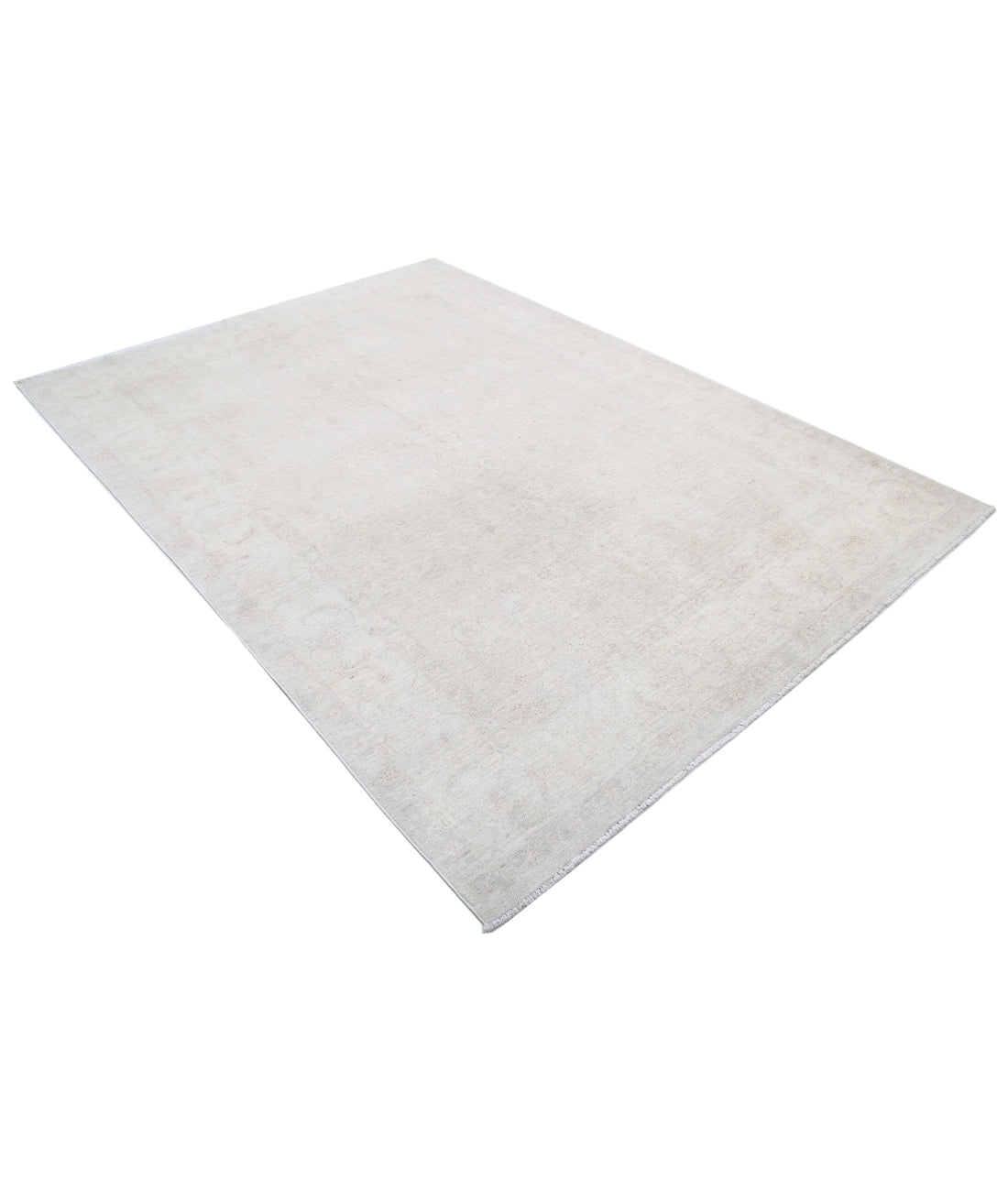 Serenity 5'11'' X 8'4'' Hand-Knotted Wool Rug 5'11'' x 8'4'' (178 X 250) / Ivory / Grey