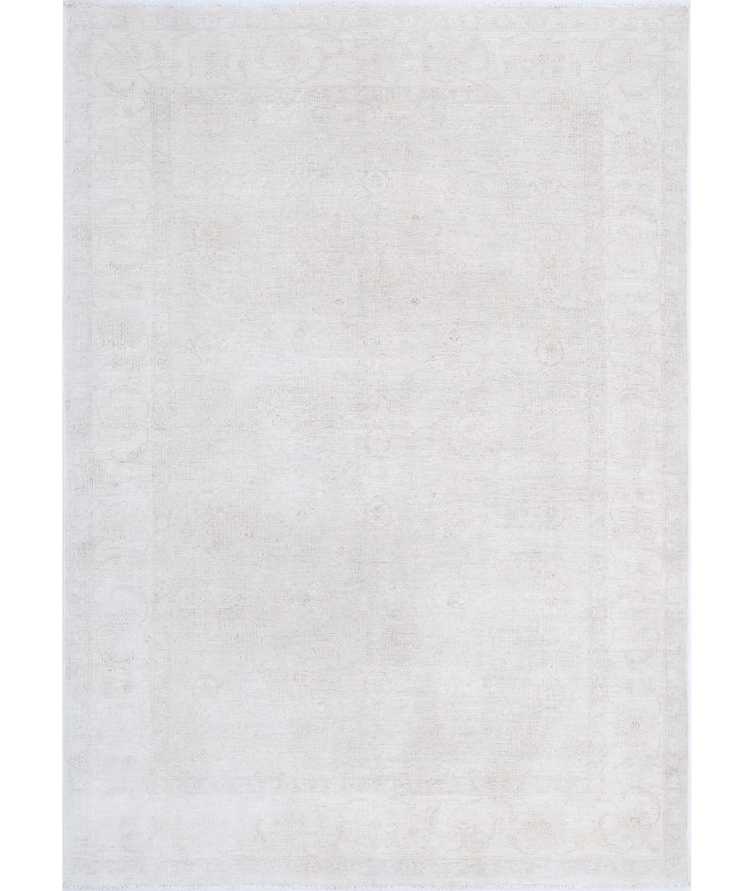 Serenity 5'11'' X 8'4'' Hand-Knotted Wool Rug 5'11'' x 8'4'' (178 X 250) / Ivory / Grey