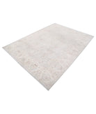 Serenity 6'0'' X 8'4'' Hand-Knotted Wool Rug 6'0'' x 8'4'' (180 X 250) / Grey / Ivory