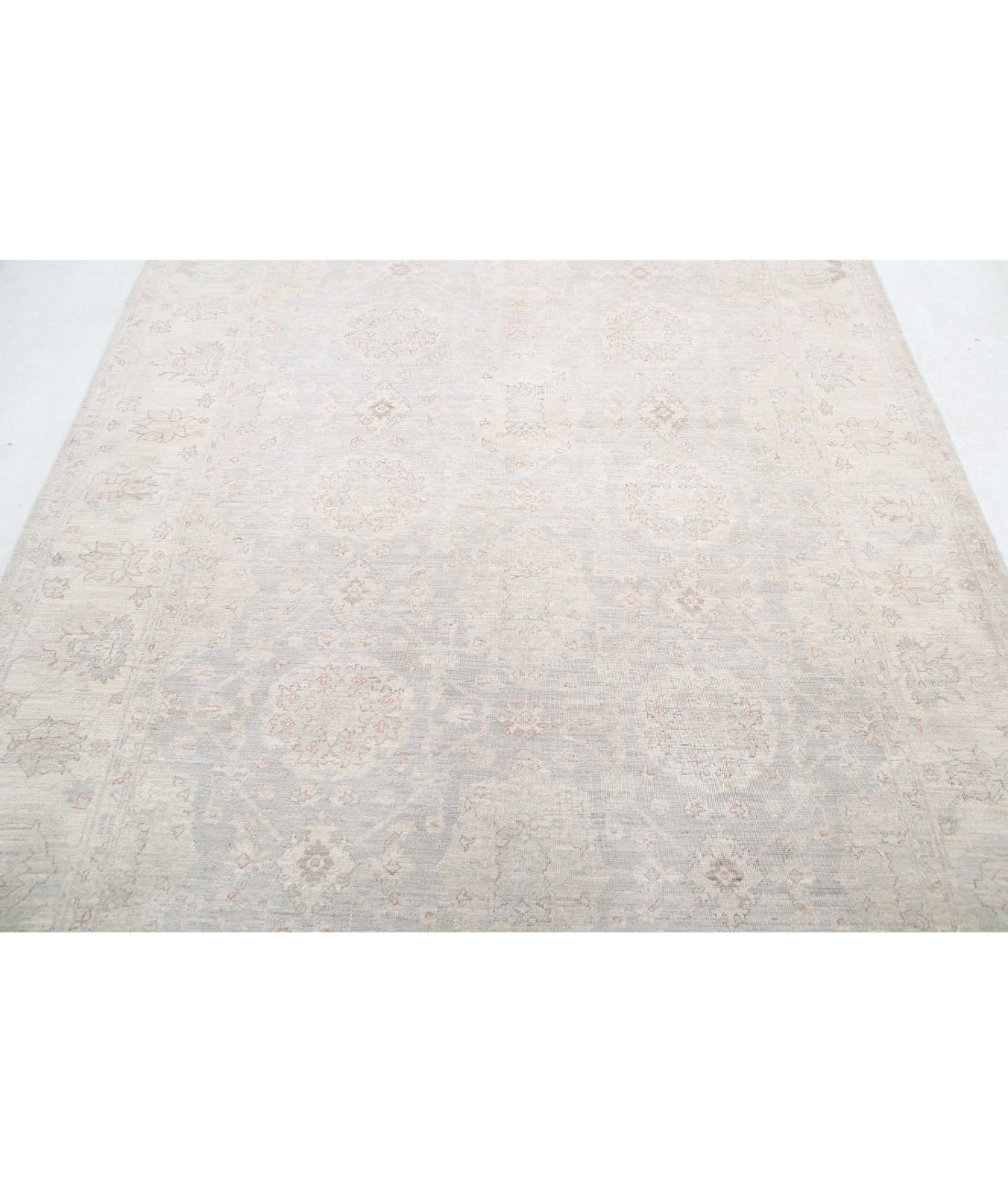 Serenity 6'0'' X 8'4'' Hand-Knotted Wool Rug 6'0'' x 8'4'' (180 X 250) / Grey / Ivory