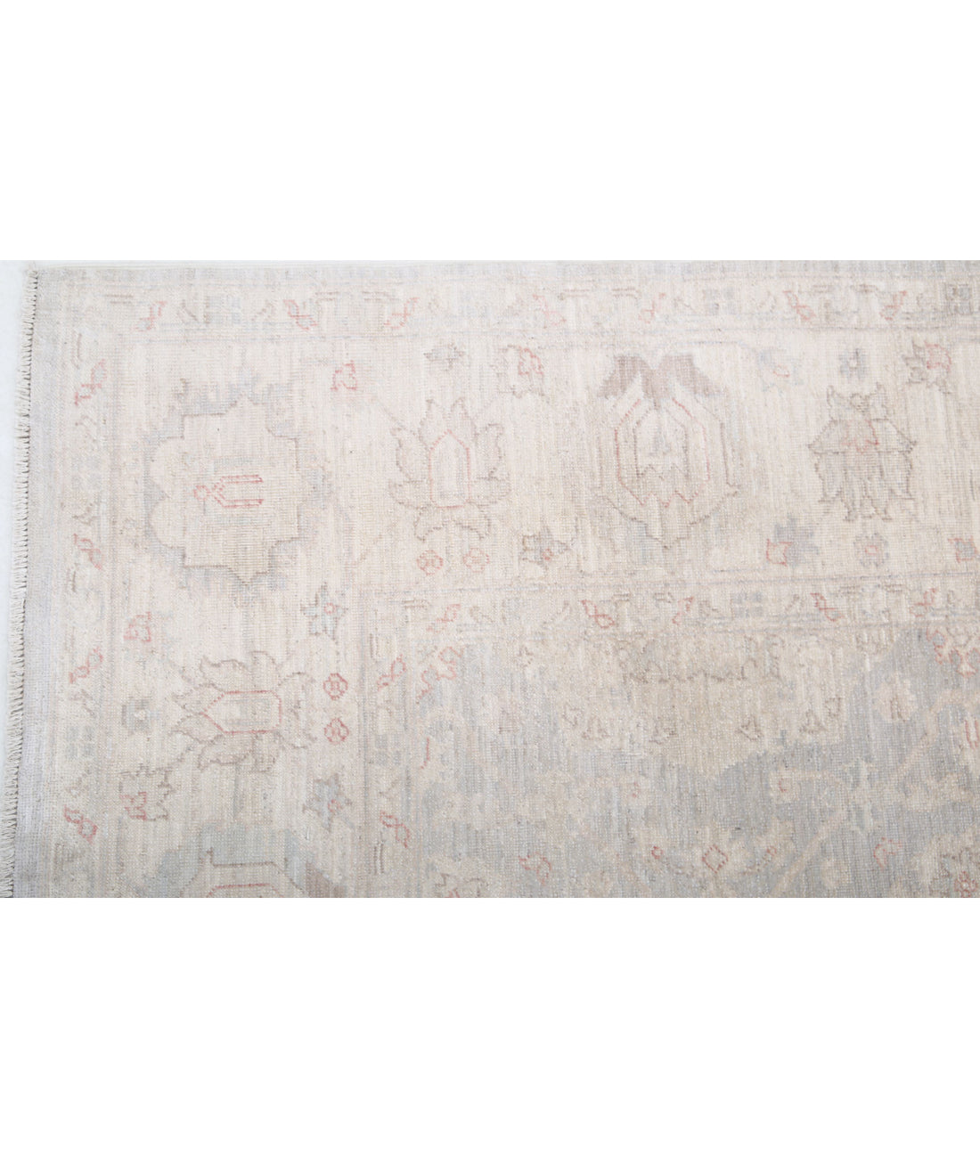 Serenity 6'0'' X 8'4'' Hand-Knotted Wool Rug 6'0'' x 8'4'' (180 X 250) / Grey / Ivory