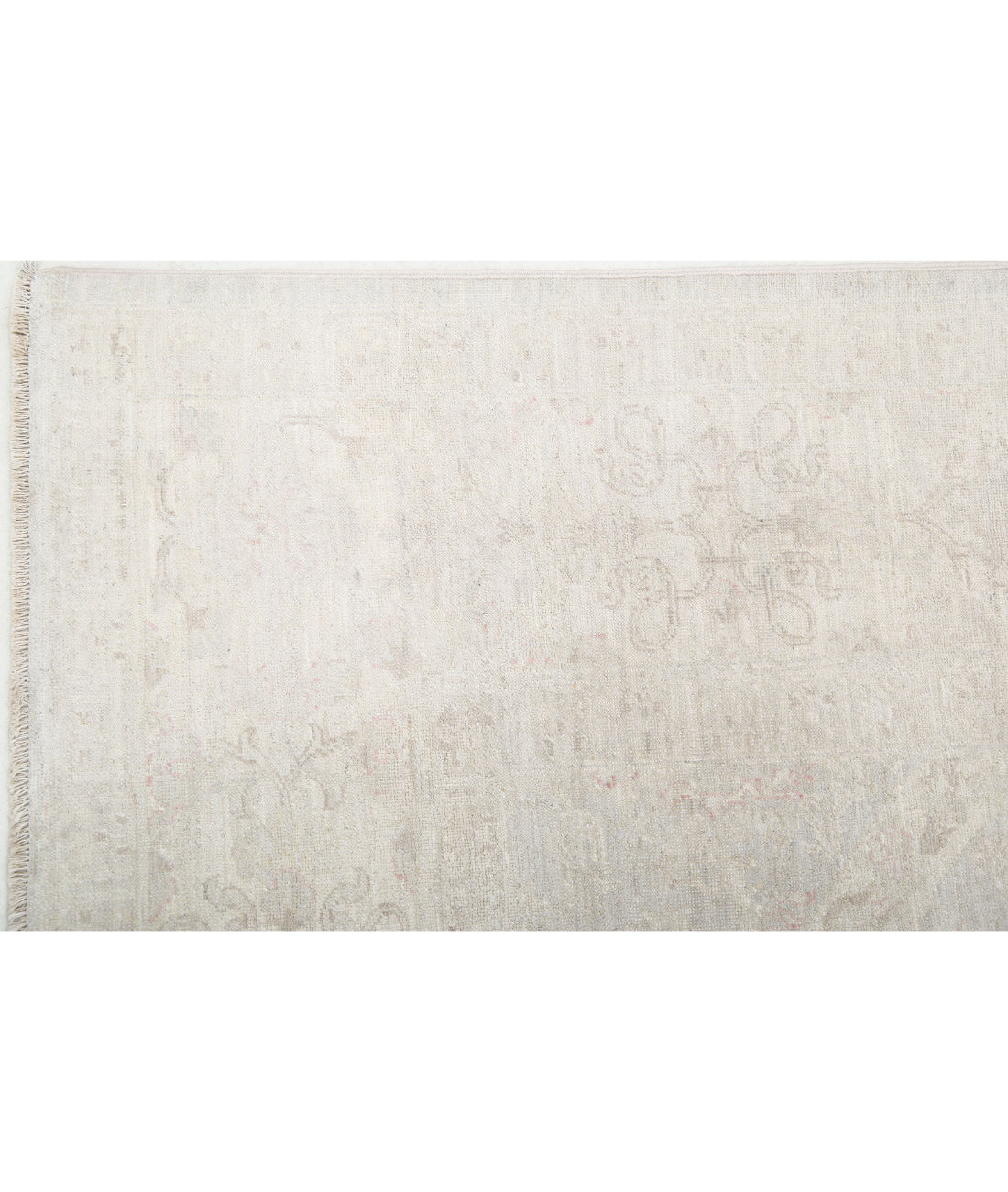 Serenity 6'1'' X 7'11'' Hand-Knotted Wool Rug 6'1'' x 7'11'' (183 X 238) / Ivory / Grey