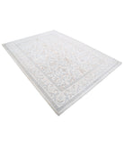 Serenity 6'4'' X 8'9'' Hand-Knotted Wool Rug 6'4'' x 8'9'' (190 X 263) / Ivory / Blue