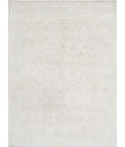 Serenity 6'2'' X 8'3'' Hand-Knotted Wool Rug 6'2'' x 8'3'' (185 X 248) / Ivory / Blue