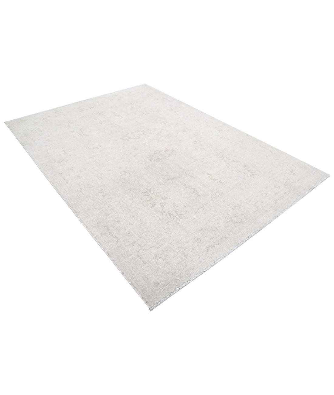 Serenity 6'0'' X 8'6'' Hand-Knotted Wool Rug 6'0'' x 8'6'' (180 X 255) / Ivory / Taupe