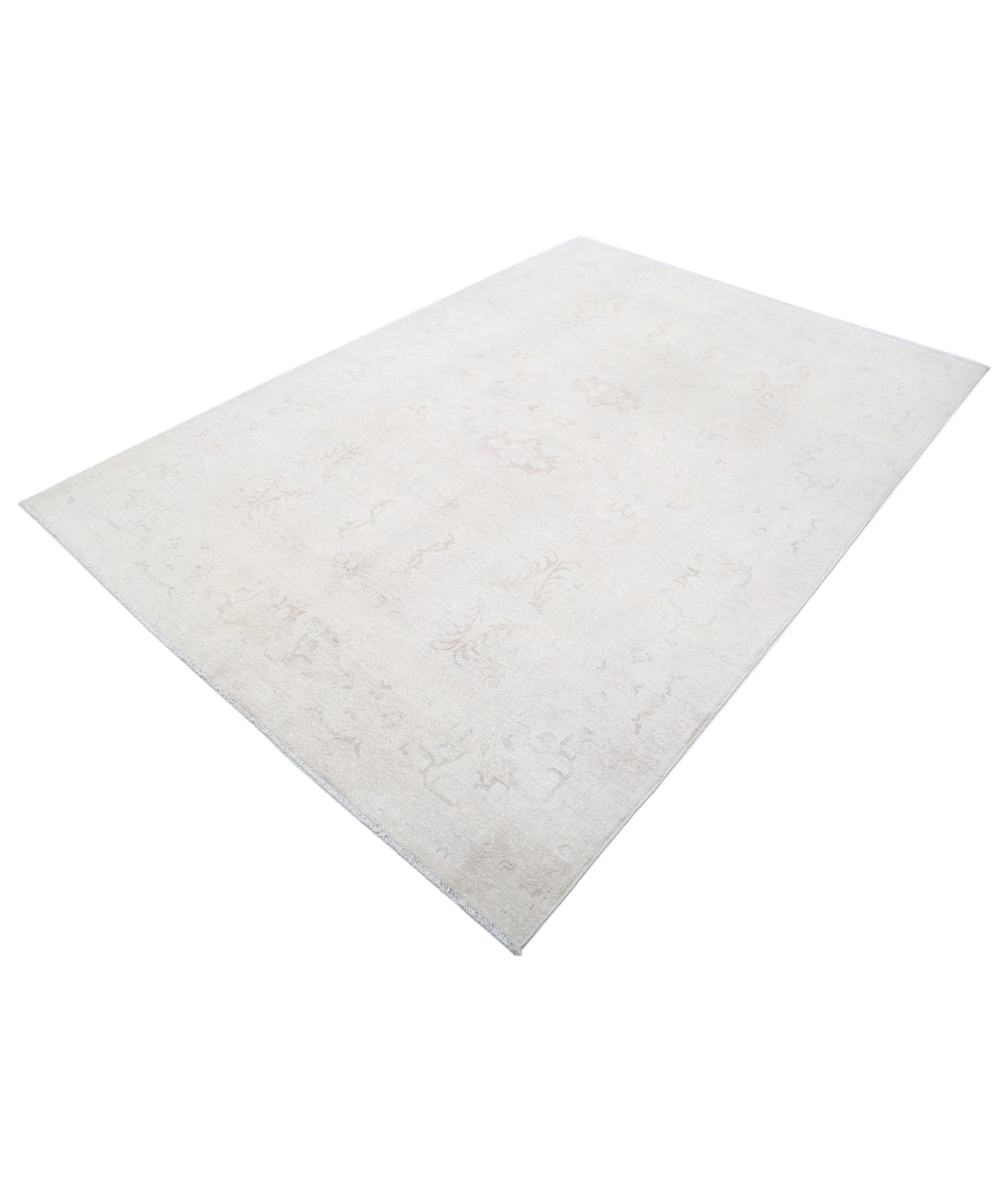 Serenity 6'0'' X 8'6'' Hand-Knotted Wool Rug 6'0'' x 8'6'' (180 X 255) / Ivory / Taupe