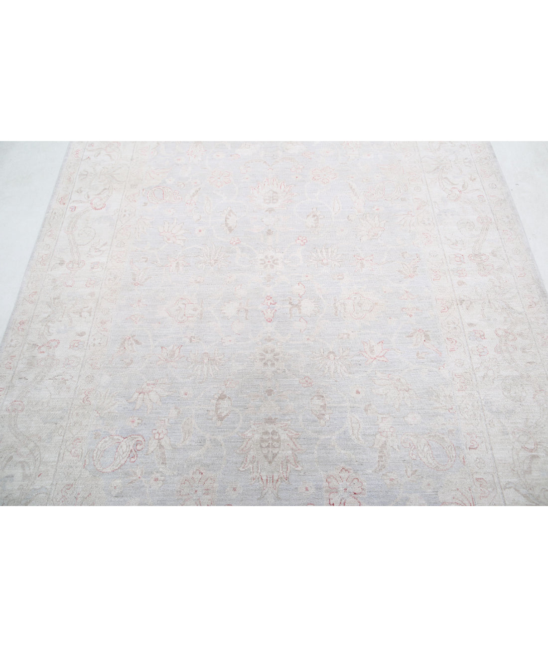 Serenity 6'0'' X 8'7'' Hand-Knotted Wool Rug 6'0'' x 8'7'' (180 X 258) / Grey / Ivory