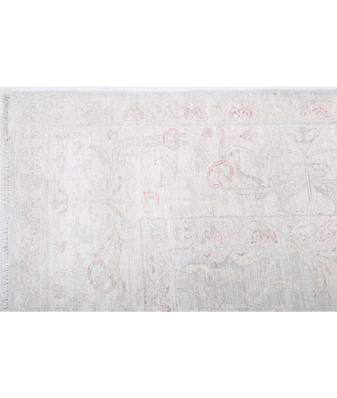 Serenity 6'0'' X 8'7'' Hand-Knotted Wool Rug 6'0'' x 8'7'' (180 X 258) / Grey / Ivory