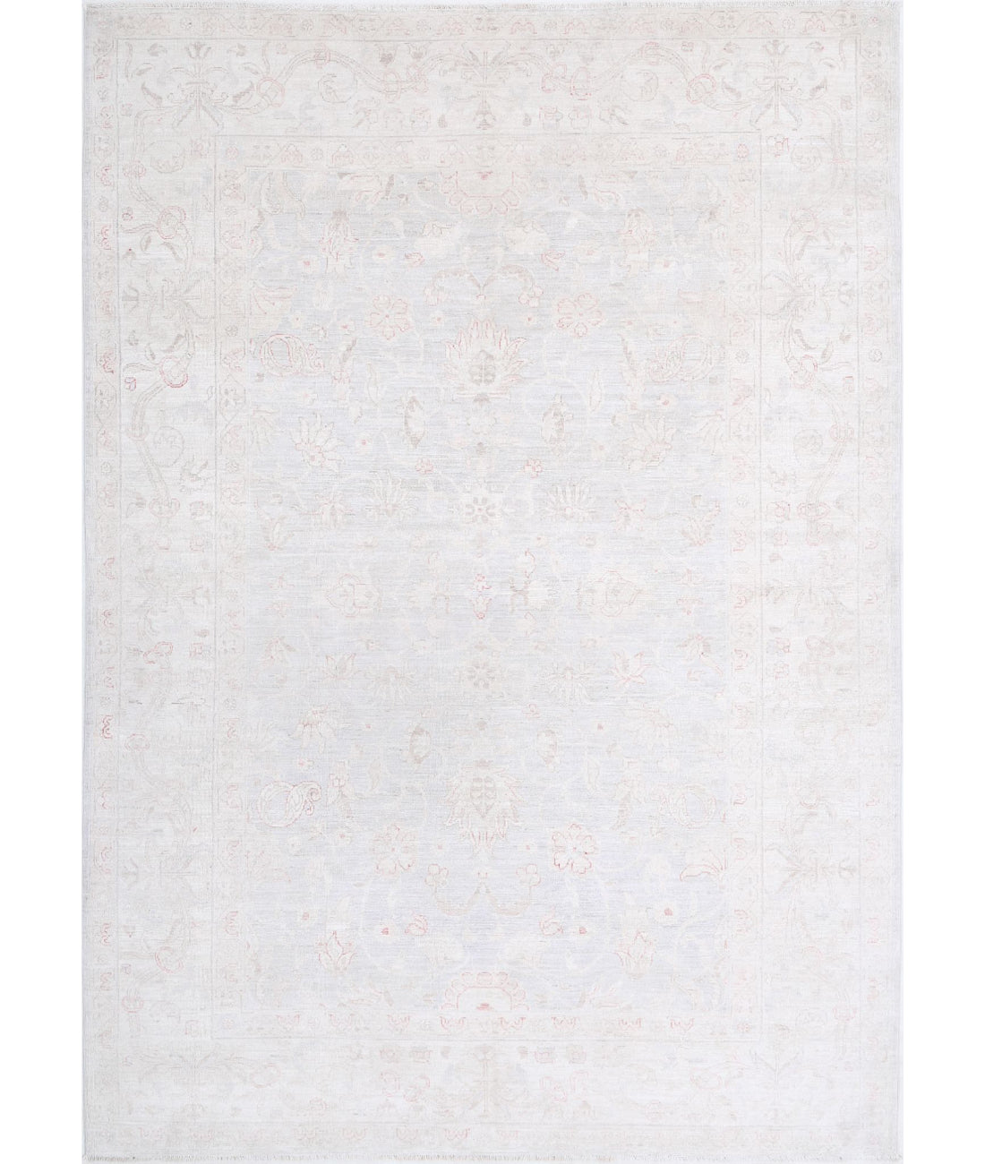 Serenity 6'0'' X 8'7'' Hand-Knotted Wool Rug 6'0'' x 8'7'' (180 X 258) / Grey / Ivory