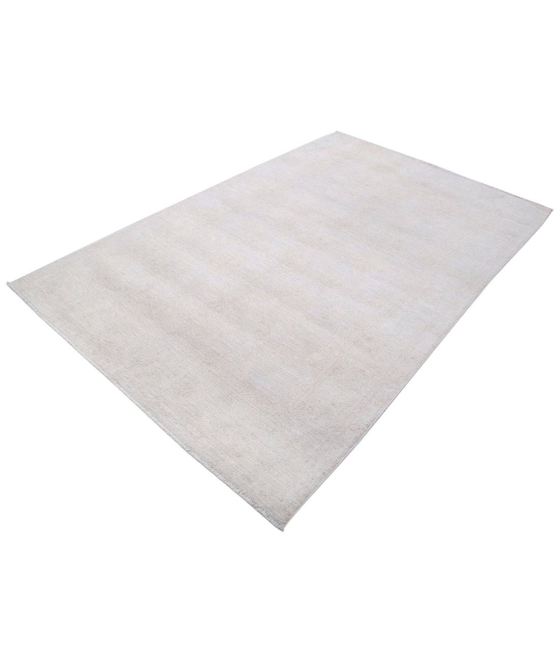 Serenity 5'7'' X 8'9'' Hand-Knotted Wool Rug 5'7'' x 8'9'' (168 X 263) / Ivory / Grey