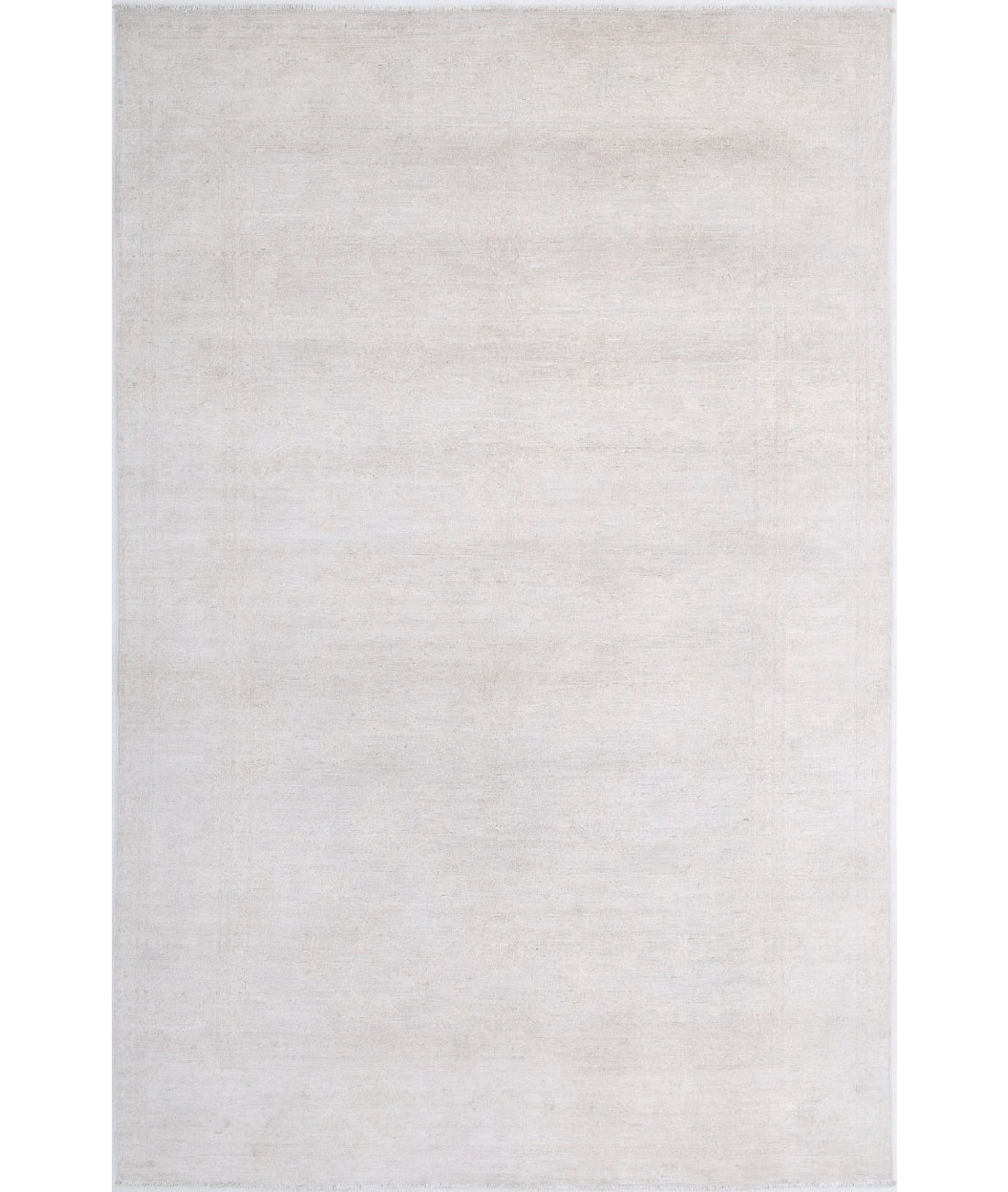 Serenity 5'7'' X 8'9'' Hand-Knotted Wool Rug 5'7'' x 8'9'' (168 X 263) / Ivory / Grey