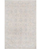 Serenity 5'8'' X 8'9'' Hand-Knotted Wool Rug 5'8'' x 8'9'' (170 X 263) / Ivory / Blue