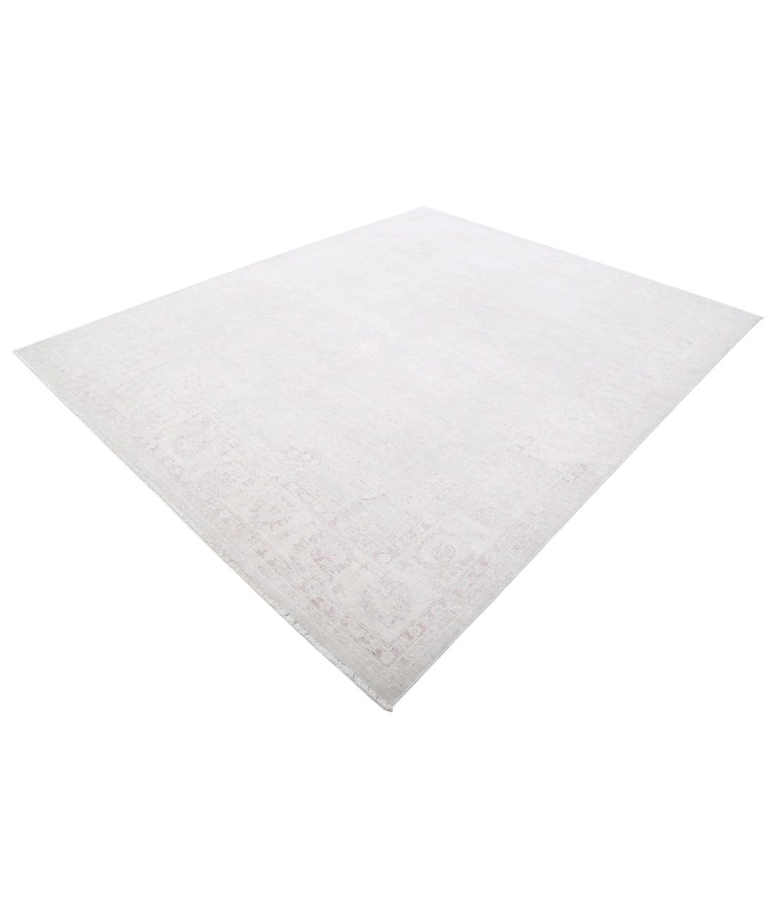 Serenity 8'1'' X 9'9'' Hand-Knotted Wool Rug 8'1'' x 9'9'' (243 X 293) / Ivory / Grey