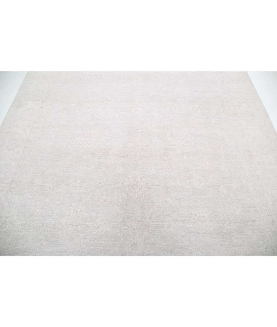 Serenity 8'1'' X 9'9'' Hand-Knotted Wool Rug 8'1'' x 9'9'' (243 X 293) / Ivory / Grey