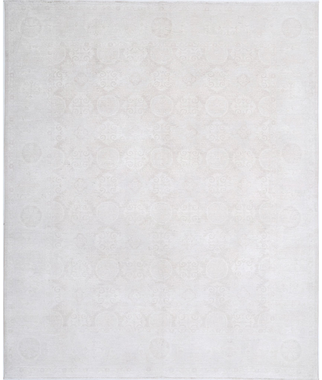 Serenity 8'1'' X 9'8'' Hand-Knotted Wool Rug 8'1'' x 9'8'' (243 X 290) / Brown / Ivory