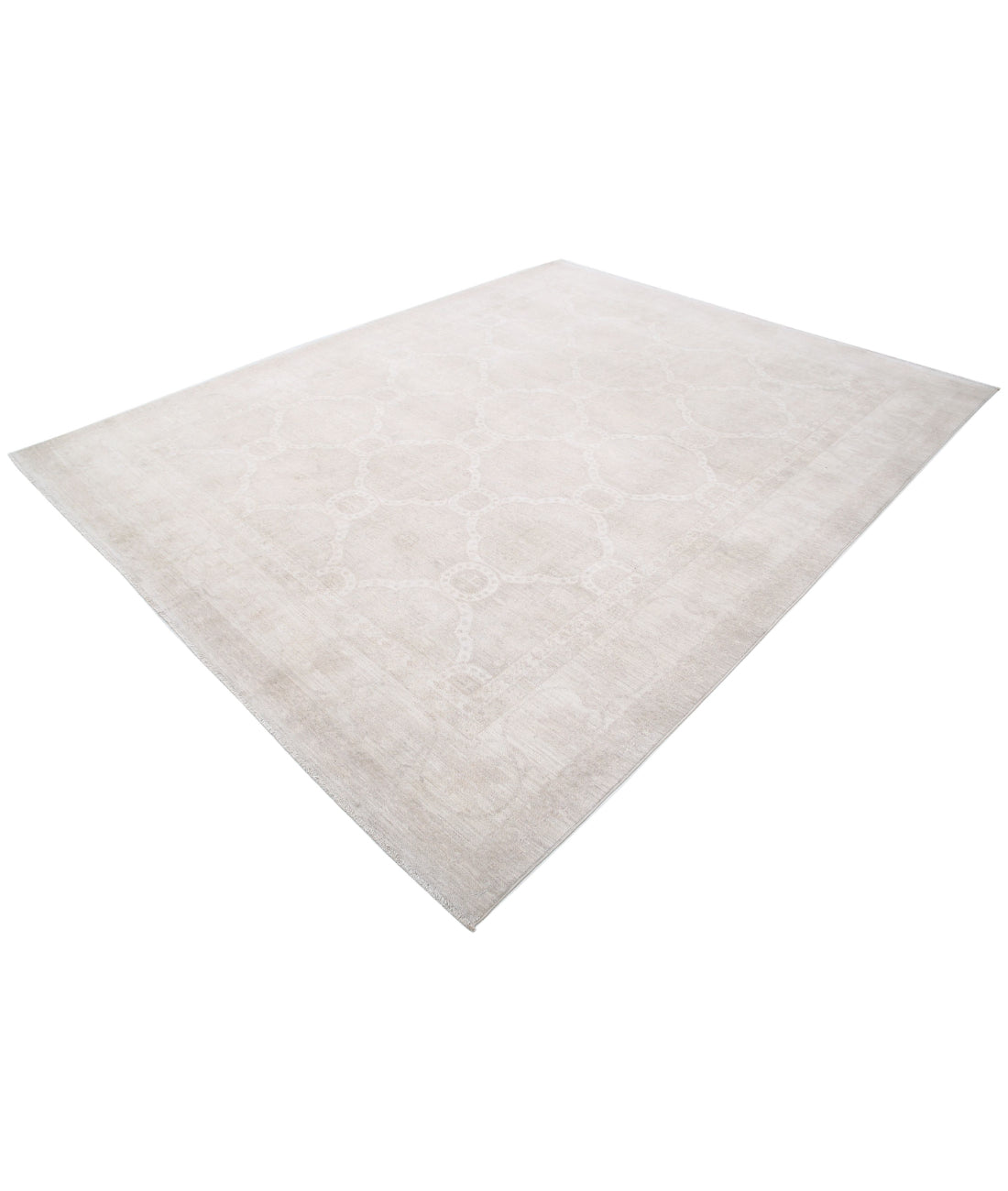 Serenity 8'0'' X 10'0'' Hand-Knotted Wool Rug 8'0'' x 10'0'' (240 X 300) / Grey / Ivory