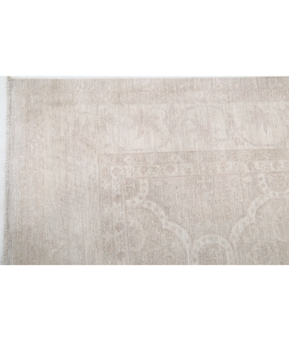 Serenity 8'0'' X 10'0'' Hand-Knotted Wool Rug 8'0'' x 10'0'' (240 X 300) / Grey / Ivory