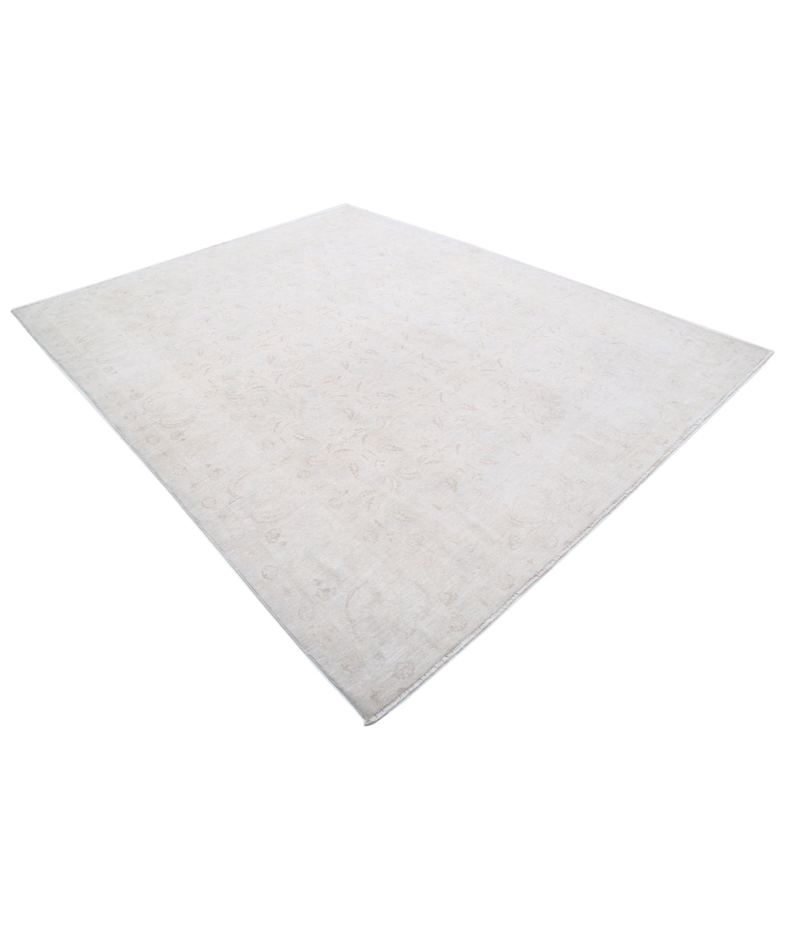 Serenity 8'0'' X 9'11'' Hand-Knotted Wool Rug 8'0'' x 9'11'' (240 X 298) / Brown / Ivory