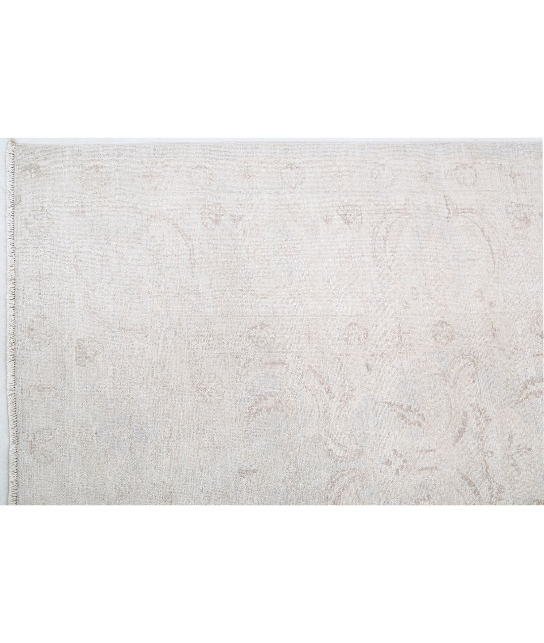 Serenity 8'0'' X 9'11'' Hand-Knotted Wool Rug 8'0'' x 9'11'' (240 X 298) / Brown / Ivory