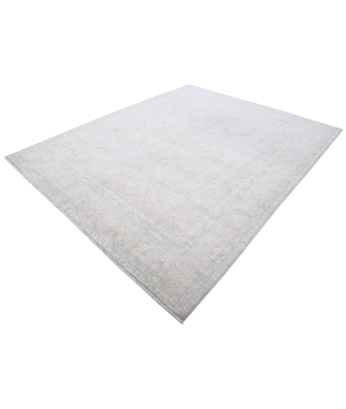 Serenity 7'10'' X 9'8'' Hand-Knotted Wool Rug 7'10'' x 9'8'' (235 X 290) / Brown / Ivory